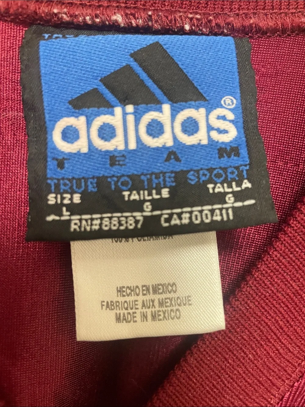 adidas Men's Maroon Football Jersey with White & Gold Accents #28 DARYL GREEN